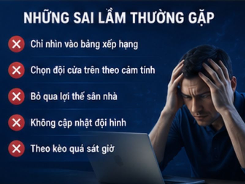 Những Sai Lầm Thường Gặp Khi Soi Kèo